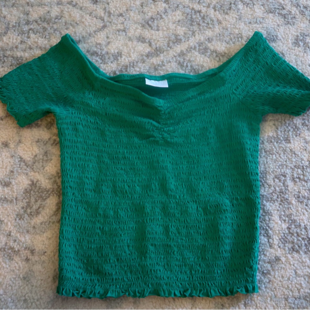 Cute green abound top!